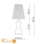 Настольная лампа Patrizia Garganti Ginger & Fred PG548 - Схема